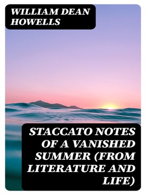 cover image of Staccato Notes of a Vanished Summer (from Literature and Life)